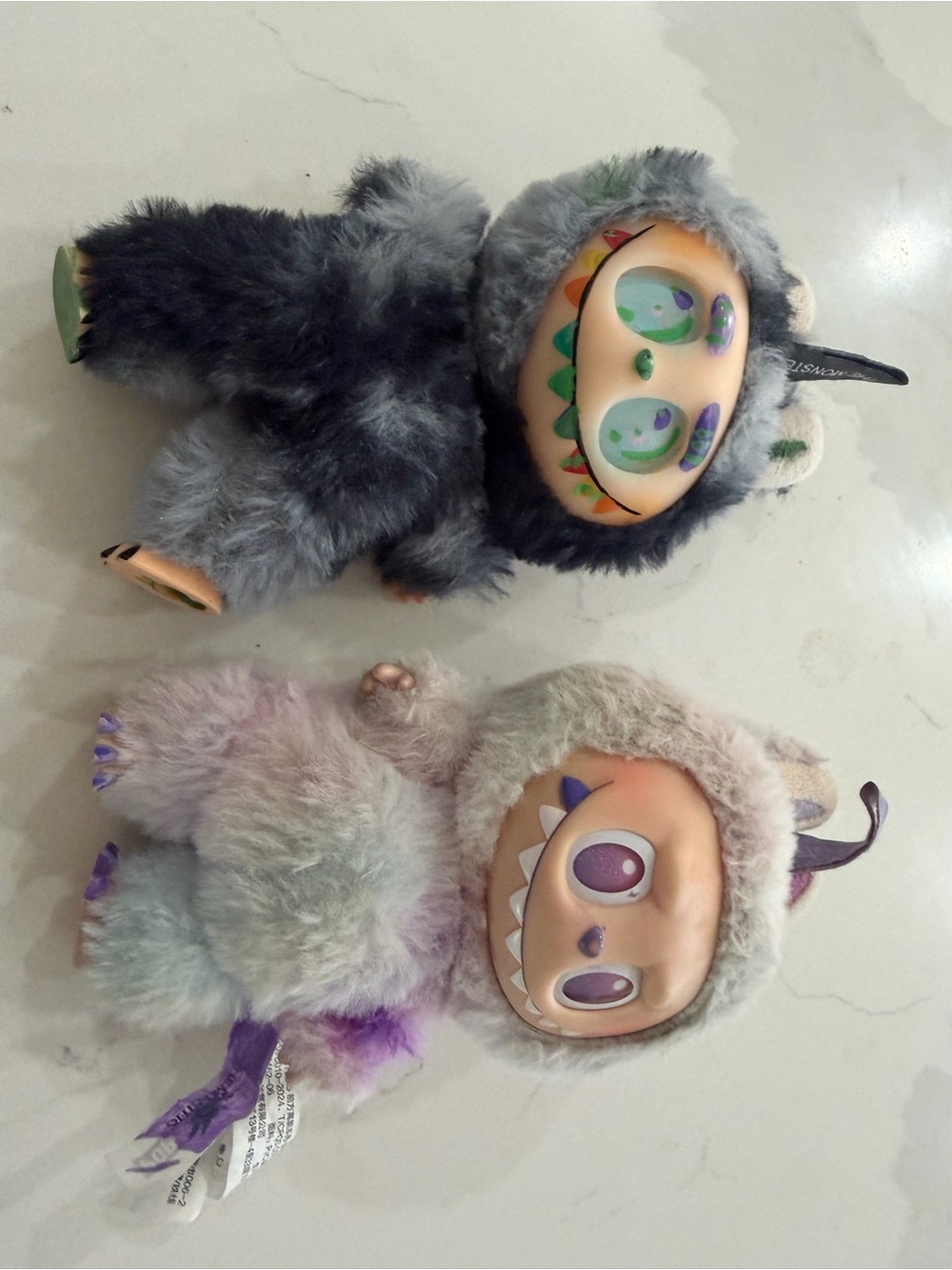 Popmart the  Monster Dolls with Multicolor Faces lot 2